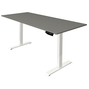 4044917437210 - Move 1 Elektrisch Höhenverstellbar Sitz-Stehschreibtisch Rechteckig Graphit T-Fuß 1800 (B) x 800 (T) x 1230 (H) mm Melamin Stahl