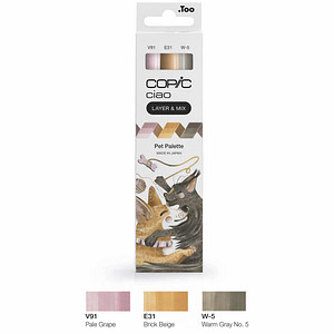 4013695266732 - COPIC Ciao Pet Palette Layoutmarker-Set farbsortiert 10 + 60 mm 4013695266732 COPIC 3 Stück