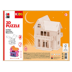 4007751745521 - KiDS Traumhaus 3D-Puzzle 33 (bemalbar) Teile