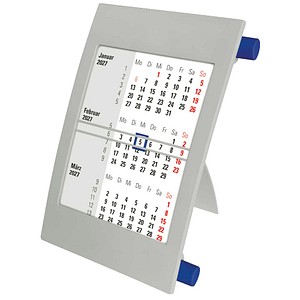 Tischkalender Drehkalender 2027/2028 grau/blau, 1 St.