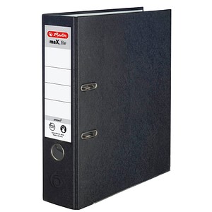 herlitz maX.file protect Ordner schwarz Kunststoff 8,0 cm DIN A4