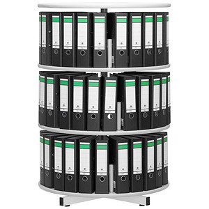 4260090179055 - Ordnerdrehsäule 100354 grau 3 Etagen bis zu 72 Ordner 126x805cm (HxØ) 4260090179055 Gürkan 4260090179055 - Ordnerdrehsäule 100354 grau 3 Etagen bis zu 72 Ordner 126x805cm (HxØ) 4260090179055 Gürkan