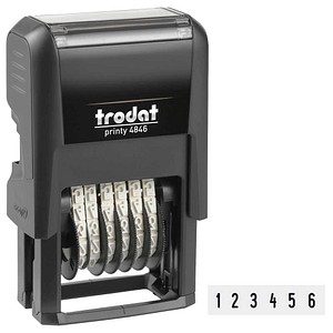 trodat Ziffernstempel Printy 4846/6 selbstfärbend schwarz ohne Logo, 1 St.