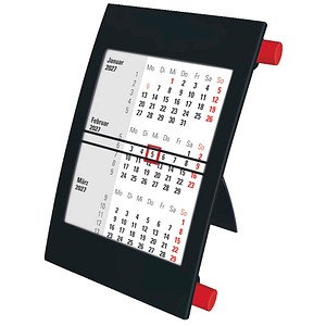 Tischkalender Drehkalender 2027/2028 schwarz/rot, 1 St.