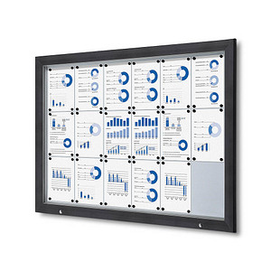 8596052163159 - SHOWDOWN Abschließbarer Schaukasten Magnetisch 1465 (B) x 1067 (H) cm Anthrazit 18 x DIN A4 8596052163159 - SHOWDOWN Abschließbarer Schaukasten Magnetisch 1465 (B) x 1067 (H) cm Anthrazit 18 x DIN A4