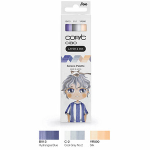 4013695266817 - COPIC Ciao Serene Palette Layoutmarker-Set farbsortiert 10 + 60 mm 4013695266817 COPIC 3 Stück