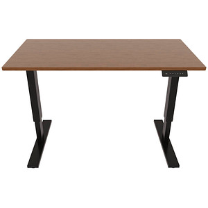 5020073990256 - BISLEY E-StarterTech elektrisch höhenverstellbarer Schreibtisch lincoln walnuss rechteckig T-Fuß-Gestell schwarz 1400 x 600 cm 5020073990256 - BISLEY E-StarterTech elektrisch höhenverstellbarer Schreibtisch lincoln walnuss rechteckig T-Fuß-Gestell schwarz 1400 x 600 cm
