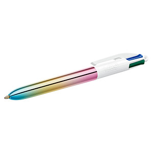 3086123713871 - BIC 4 Colours Gradient Einziehbar Kugelschreiber Mehrfarbig 04 mm Mittel Kugelschreiber Nachfüllbar