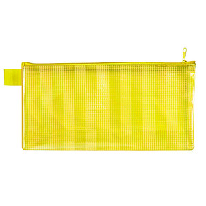 VELOFLEX Reißverschlussbeutel DIN lang gelb 0,26 mm, 1 St.