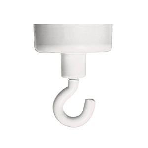 Franken Haftmagnet HM37, Rund mit Haken, 37mm Ø, weiß, 10000g 4016946001526 Franken