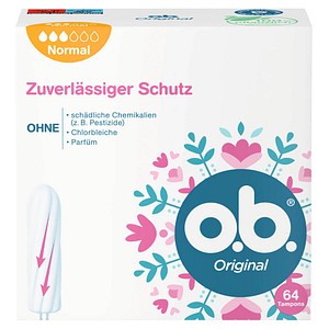 3574661567310 - Tampons Original Normal Größe normal für mittlere bis stärkere Tage 64 St
