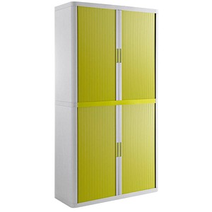 3660141934779 - Aktenschrank easy Office E2C0005300011 Kunststoff Stahl abschließbar 4 OH 110 x 204 x 415 cm keine Fachböden grün weiß 366
