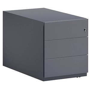 BISLEY Note Rollcontainer anthrazit 3 Auszüge 42,0 x 77,5 x 49,5 cm