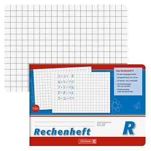 BRUNNEN Schulheft Lineatur R kariert DIN A5 quer ohne Rand, 16 Blatt, 1 St.