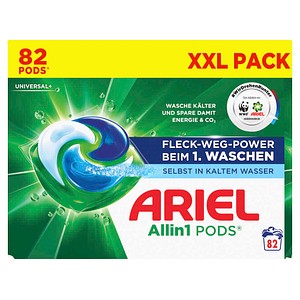 Ariel Allin1 Pods®, Flüssigwaschmittelkapseln 82 Wäschen, Universal+, Fleck-Weg-Power Ab Der 1. Wäsche, Selbst In Kaltem Wasser - Image 2