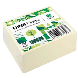 UPM Raflatac Haftnotizen 5820-01PG, 75x75mm, gelb, quadratisch 4044355793985 UPM Raflatac 400 Blatt