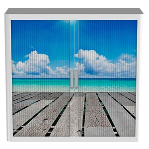 3660141941463 - Aktenschrank easy Office 8176ST Kunststoff Stahl abschließbar 2 OH 110 x 104 x 415 cm keine Fachböden bunt weiß (Urlaub 36 3660141941463 - Aktenschrank easy Office 8176ST Kunststoff Stahl abschließbar 2 OH 110 x 104 x 415 cm keine Fachböden bunt weiß (Urlaub 36