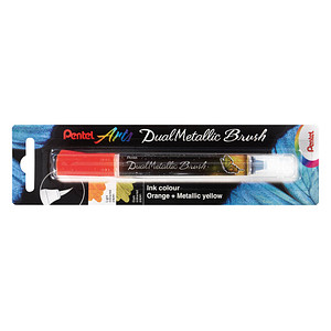 0884851056610 - Dual Metallic Brush XGFH-DFX Brush-Pen orange 0884851056610 Pentel