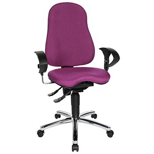 4014296741703 - Bürostuhl Sitness 10 lila   chrom mit Armlehnen bis 110kg 4014296741703 Topstar