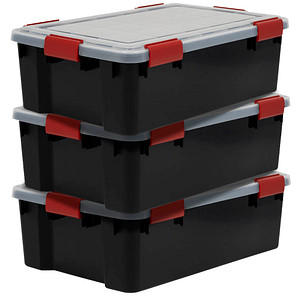 7091033096347 - Aufbewahrungsbox AT-LS BkR C DRed 6380 außen 29x39x191cm Polypropylen schwarz transparent rot 7091033096347 IRIS Ohyama 7091033096347 - Aufbewahrungsbox AT-LS BkR C DRed 6380 außen 29x39x191cm Polypropylen schwarz transparent rot 7091033096347 IRIS Ohyama