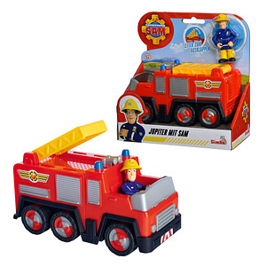 4006592074067 - Feuerwehrmann Sam Feuerwehrwagen Jupiter mit Sam Figur 109252505 Spielzeugauto 4006592074067 Simba