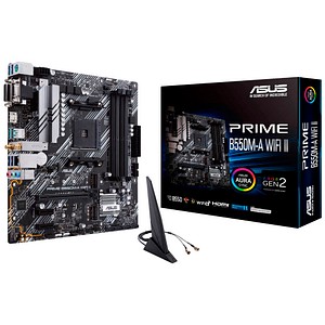 ASUS Prime B550M-A WIFI II Mainboard AMD Ryzen B550 Sockel AM4 µATX 4x DDR4 M.2 - Image 7