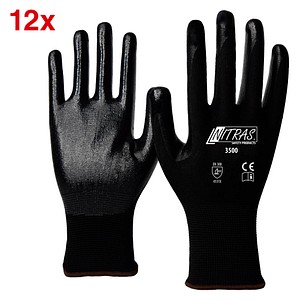 4059904107144 - unisex Arbeitshandschuhe 3500 schwarz Größe 10 12 Paar