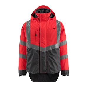 MASCOT® unisex Warnjacke Harlow rot, anthrazit Größe XL