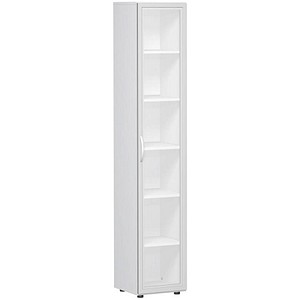 geramöbel Flex Aktenschrank Glas/weiß