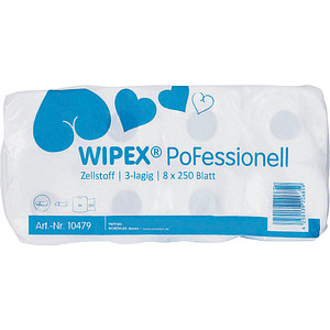 4250139206866 - WIPEX Toilettenpapier PoFessional 250 Blatt pro Rolle 3-lagig 72 Rollen