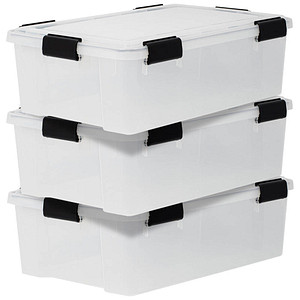 7091037999330 - Aufbewahrungsbox Water Proof 6378 außen 29x39x191cm Polypropylen transparent schwarz 7091037999330 IRIS Ohyama 7091037999330 - Aufbewahrungsbox Water Proof 6378 außen 29x39x191cm Polypropylen transparent schwarz 7091037999330 IRIS Ohyama