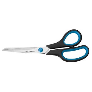 WESTCOTT Schere Easy Grip schwarz-blau 20,0 cm