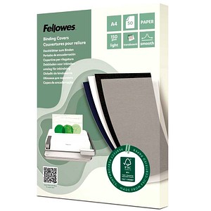 Fellowes Deckfolien für Bindemappen transparent, DIN A4 0,15 mm, 50 St.