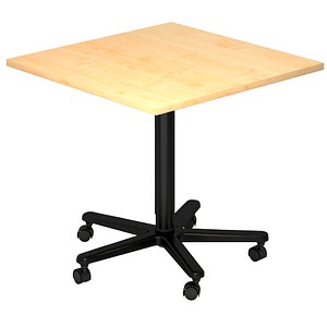 Stehtisch höhenverstellbar ahorn quadratisch