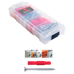 4049563057522 - L-BOXX Micro Allround TRI 68 094901802 Dübel- und Schrauben-Sortiment Ø 45 60 80 mm 4049563057522 140 Stück