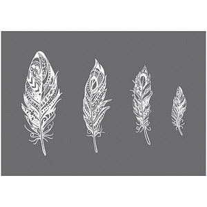 4006166017117 - Siebdruck-Schablone Mandala-Federn 4006166017117 - Siebdruck-Schablone Mandala-Federn