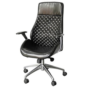 4061815507043 -  Bürostuhl Pantera high schwarz   chrom mit Armlehnen bis 110kg 4061815507043 Head