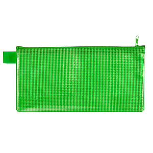 VELOFLEX Reißverschlussbeutel DIN lang grün 0,26 mm, 1 St.