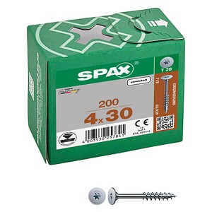 4003530257841 - Möbelverbindungsschrauben T20 Flachrückwandkopf 0681030400303 4 mm x 30 mm 4003530257841 200 Stück