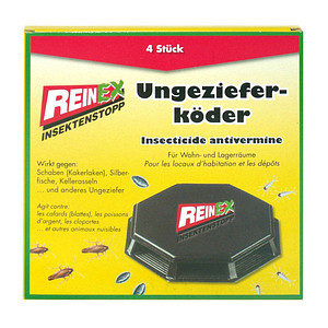 REINEX Ungezieferköder schwarz 4 St.