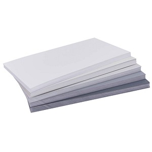 Magnetoplan Moderationskarten Grey 112501570, 20x10cm, rechteckig, 120g, farbig sortiert  4013695067018 Magnetoplan 250 Stück
