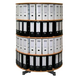 Ordnerdrehsäule buche für bis zu 144 Ordner