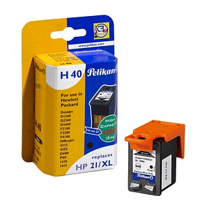 Pelikan H40 schwarz Tintenpatrone ersetzt HP 21XL (C9351AE) Pelikan H40 schwarz Tintenpatrone ersetzt HP 21XL (C9351AE)