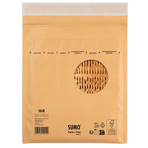 4003928007287 - 100 Polstertaschen SUMO® 1515 braun für DIN B5+