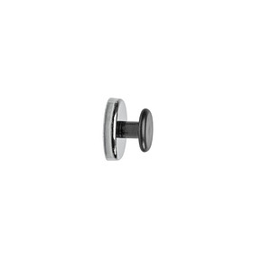 4002390083102 - Magnet Maul rund mit Griffknopf Ø 38 x T 24 mm Haftkraft bis 5 kg Stahl & Kunststoff hellsilber 1 Stück 4002390083102 - Magnet Maul rund mit Griffknopf Ø 38 x T 24 mm Haftkraft bis 5 kg Stahl & Kunststoff hellsilber 1 Stück
