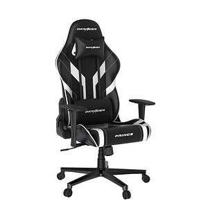 DXRacer Gaming Stuhl Prince Serie, Größe L, OH-PM88-NW Kunstleder schwarz