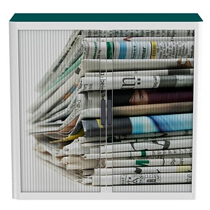 3660141941456 - Aktenschrank easy Office 8181ST Kunststoff Stahl abschließbar 2 OH 110 x 104 x 415 cm keine Fachböden bunt weiß (Zeitun 36