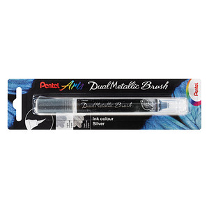 0884851056658 - Dual Metallic Brush XGFH-DZX Brush-Pen silber 0884851056658 Pentel