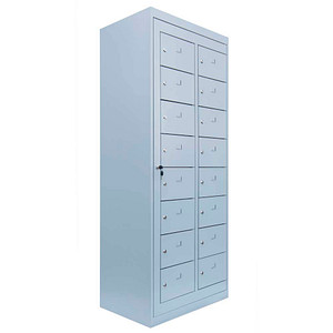 4061815521483 - Schließfachschrank lichtgrau 526280 16 Schließfächer 740 x 500 x 1800 cm 4061815521483 LÜLLMANN 4061815521483 - Schließfachschrank lichtgrau 526280 16 Schließfächer 740 x 500 x 1800 cm 4061815521483 LÜLLMANN