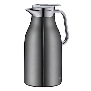 4002458517600 - Isolierkanne Skyline  Grau  Metall  15 L  doppelwandig Ausgießer lebensmittelecht Vakuum Glaskolben abnehmbarer Deckel
